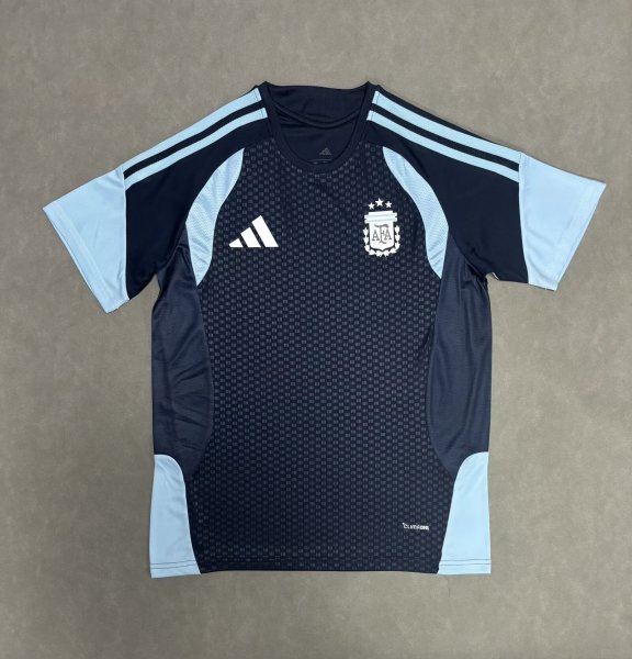 Adidas 26/27 T Shirts Men's Blue Crew Neck Jerseys