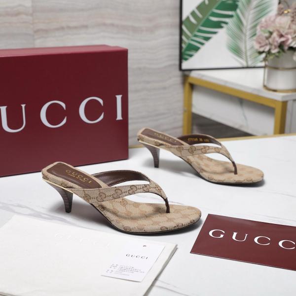 GUCCI Flip Flops 5.5cm Women's Beige
