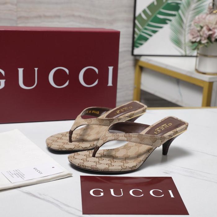 GUCCI Flip Flops 5.5cm Women's Beige