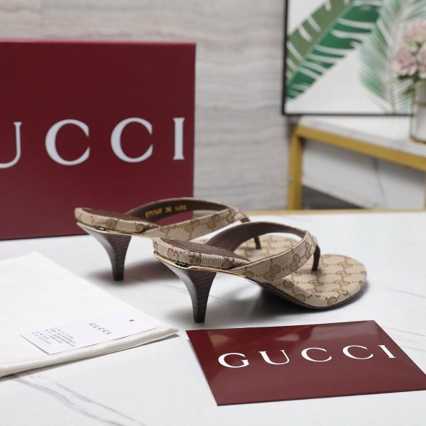 GUCCI Flip Flops 5.5cm Women's Beige