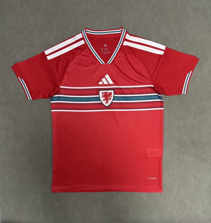 Adidas Wales 26 Home Authentic Jersey Soccer Jersey Men's