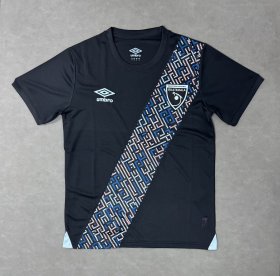 Guatemala 2025/26 third kit by Umbro features a vibrant blue and white graphic design arranged diagonally
