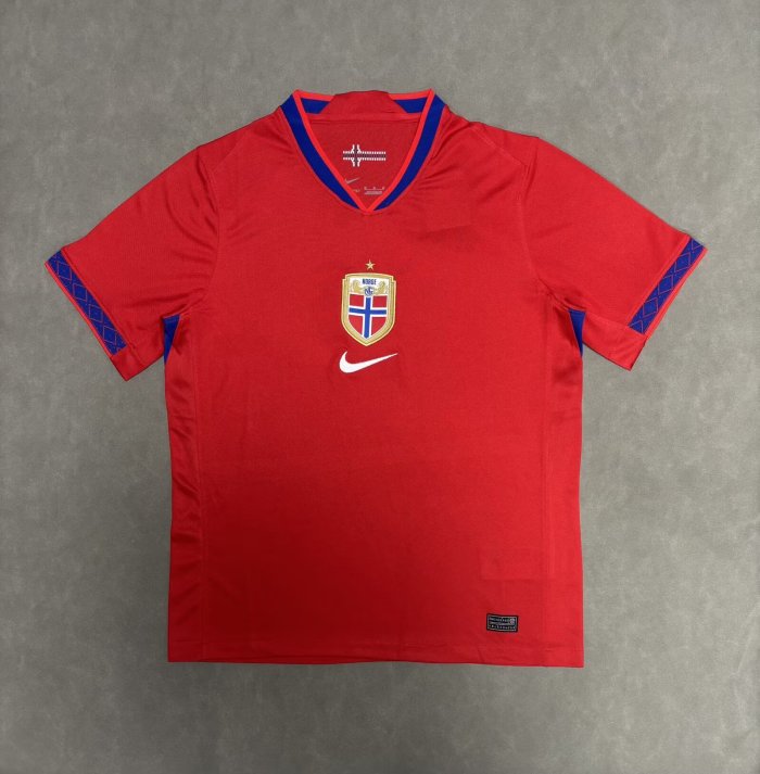 Nike Norway 2025 Stadium Home (Women's Team) Men's Nike Dri-FIT Soccer Replica Jersey