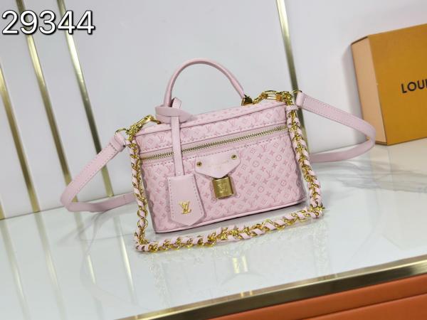 LOUIS VUITTON Vanity Cow Leather Shoulder Bag, Crossbody Bag, Handbag Women's Pink M29344 Bag size L19cm W6.5cm H11.5cm