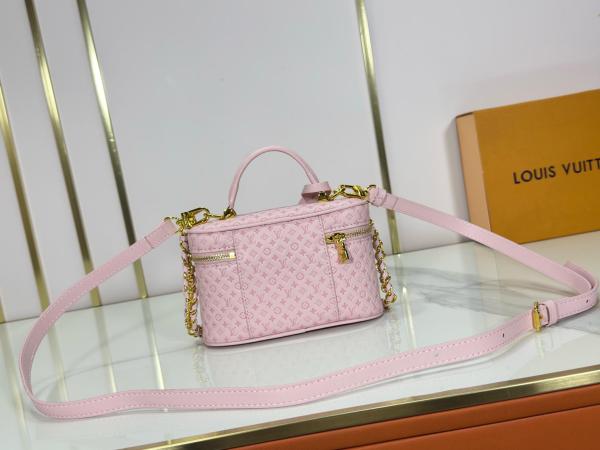 LOUIS VUITTON Vanity Cow Leather Shoulder Bag, Crossbody Bag, Handbag Women's Pink M29344 Bag size L19cm W6.5cm H11.5cm