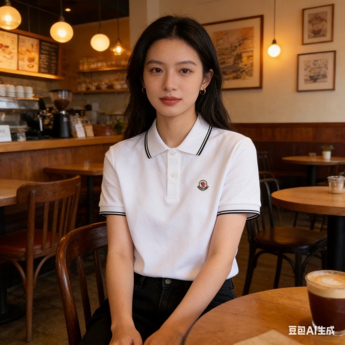 Moncler Logo Patch Polo Shirt