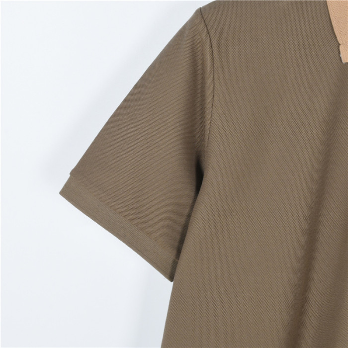 Burberry checkered-collar cotton polo shirt