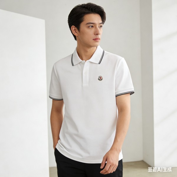 Moncler Logo Patch Polo Shirt