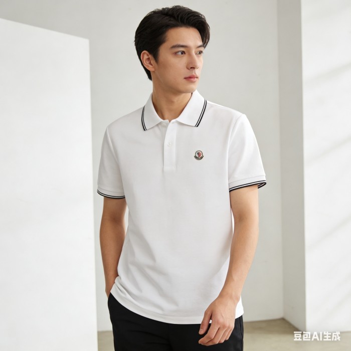 Moncler Logo Patch Polo Shirt