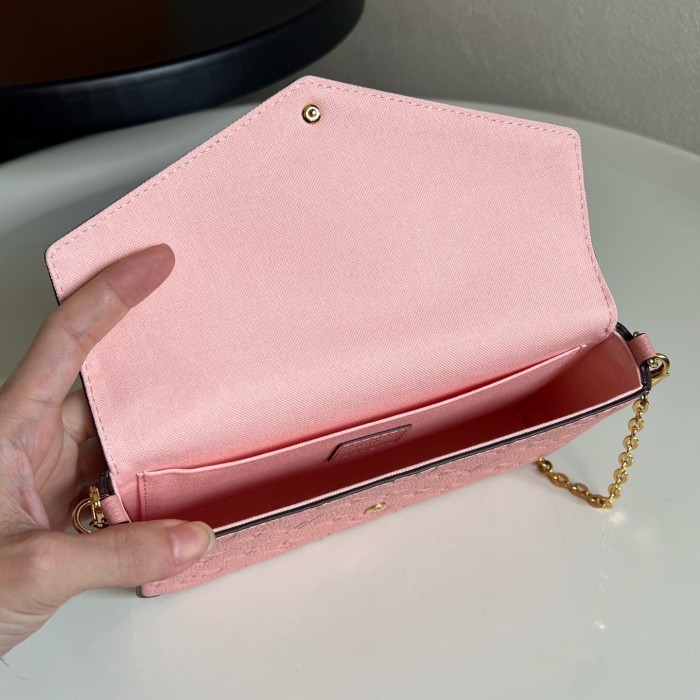 LOUIS VUITTON M83589 Félicie Pochette M82608 size L21cm W3cm H12cm