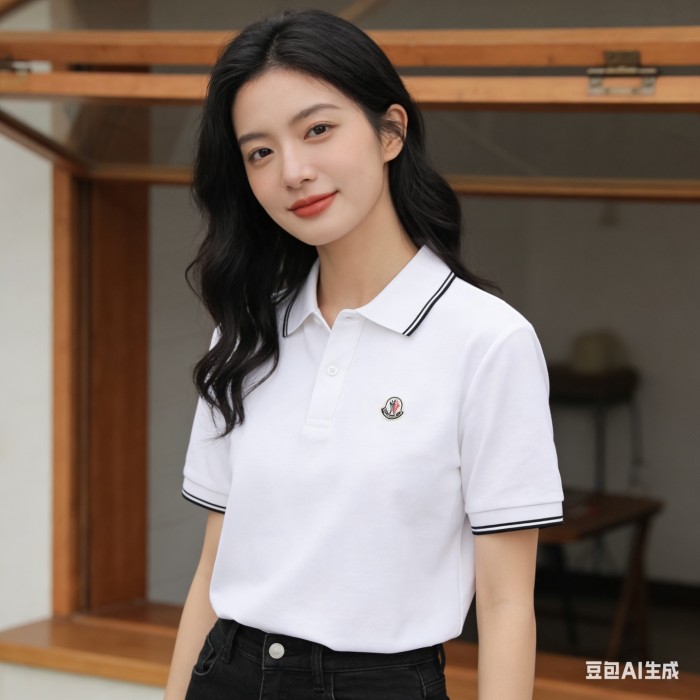 Moncler Logo Patch Polo Shirt