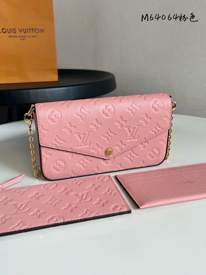 LOUIS VUITTON M83589 Félicie Pochette M82608 size L21cm W3cm H12cm