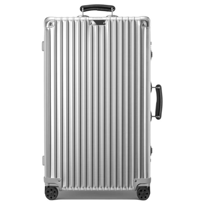 RIMOWA Classic Metal Suitcase Luggage For Shipping 31 Inch Unisex Silver L47cm W36cm H75cm