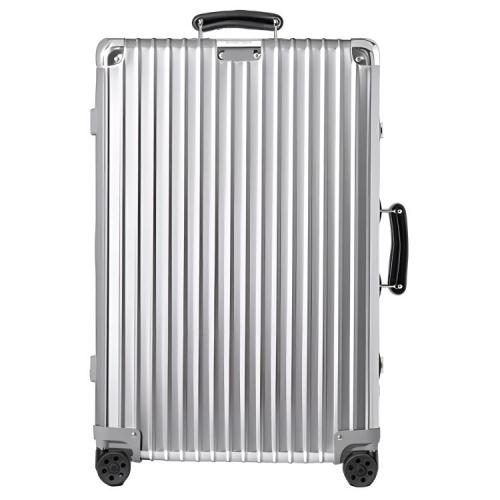 RIMOWA Classic Aluminum Magnesium Alloy Shipping Box, Luggage, Checked Baggage 26 Inch Unisex Silver L47.5*W26*H71cm