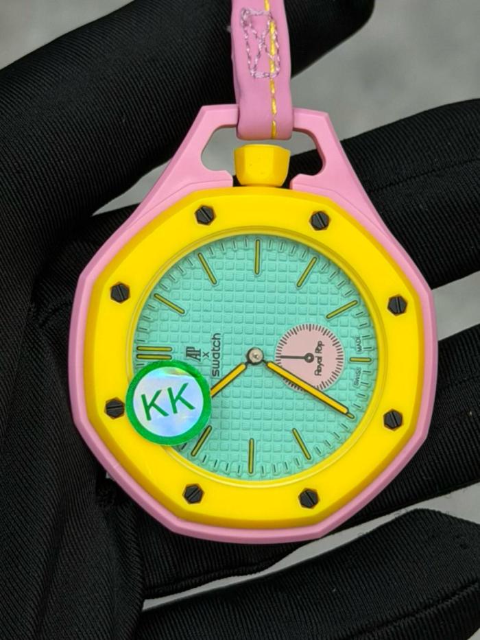 Swatch x Audemars Piguet AP Bioceramic Royal Pop Savonnette Otg Roz