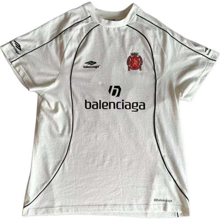 Balenciaga T Shirt Loose Fit Unisex White