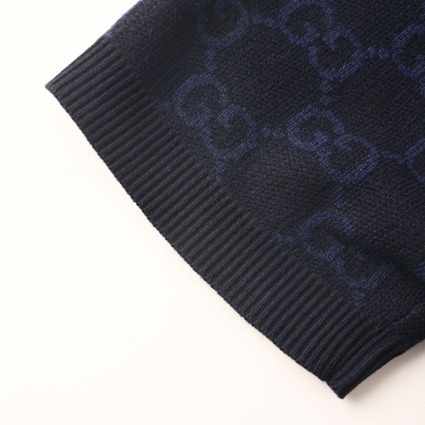 Gucci Gg Supreme Cotton Silk Polo Shirt