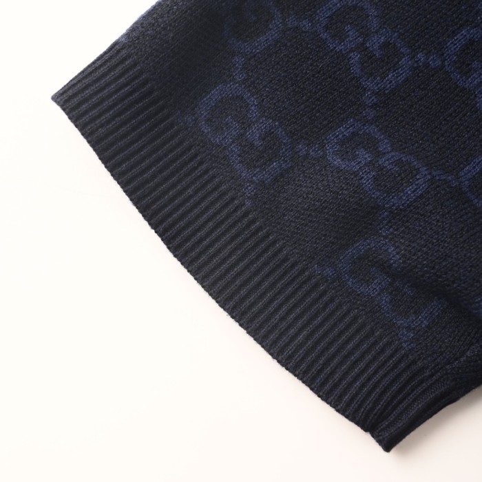Gucci Gg Supreme Cotton Silk Polo Shirt