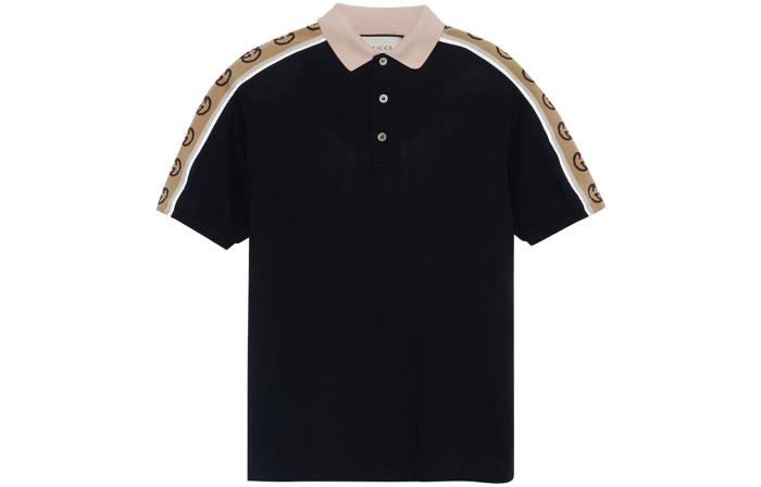 GUCCI GG stripe polo shirt
