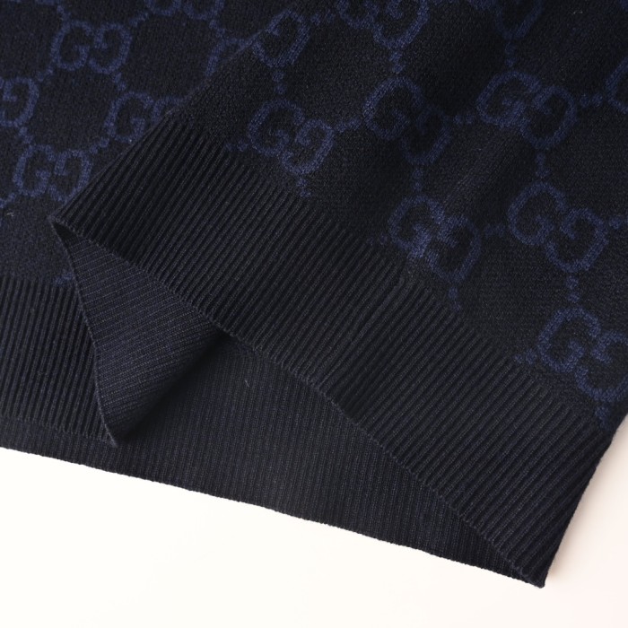 Gucci Gg Supreme Cotton Silk Polo Shirt