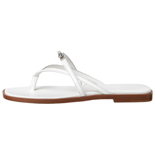 HERMES Flip Flops 0.6cm Women's White