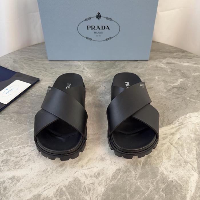 PRADA Slide Slippers 2.5cm Black