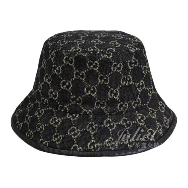 GUCCI Cotton, Synthetic Fiber Bucket Hats Unisex Black