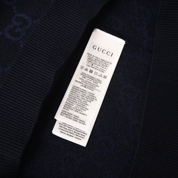Gucci Gg Supreme Cotton Silk Polo Shirt