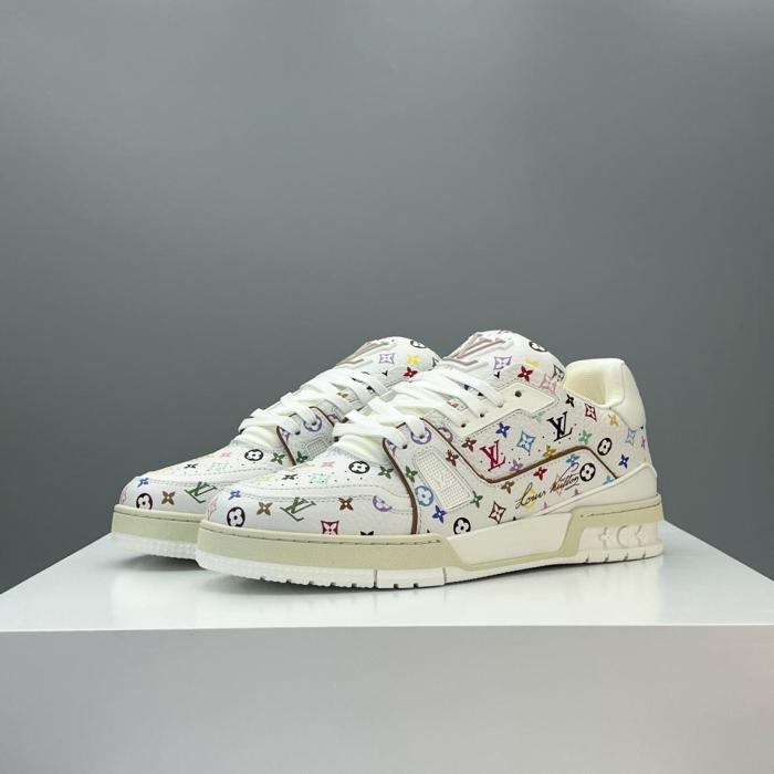 Louis Vuitton LV Trainer Takashi Murakami White