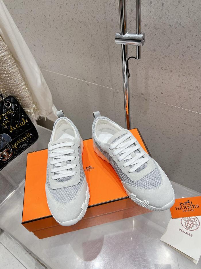 Hermes Bouncing sneaker Gris Lulea / Blanc