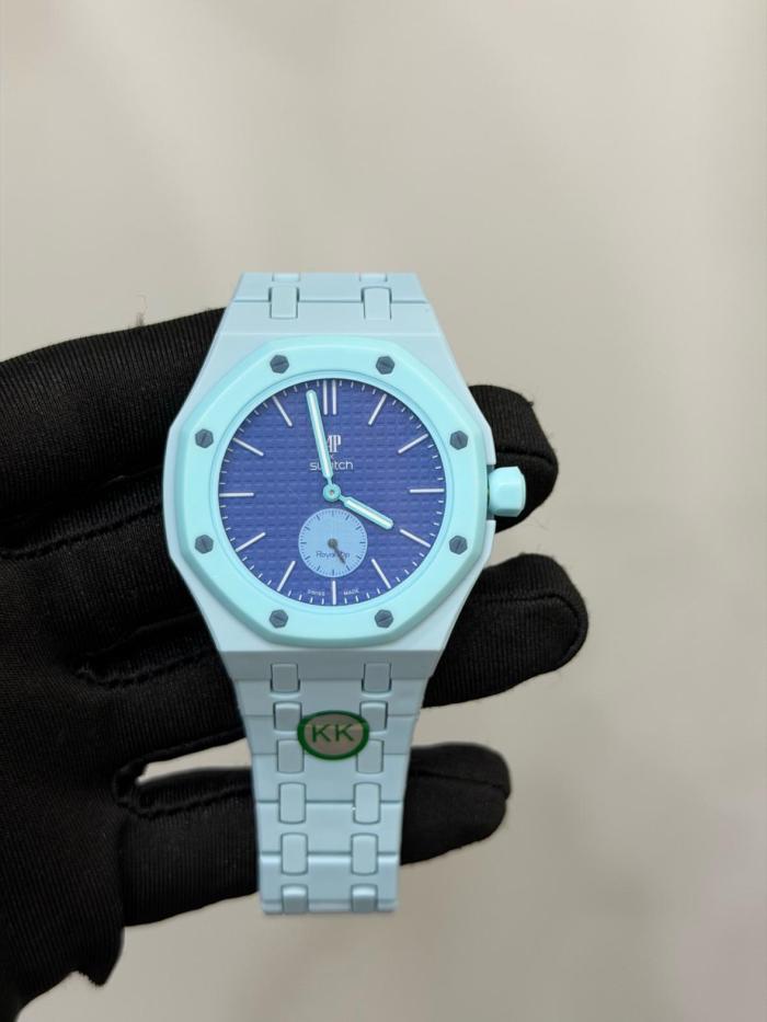 Swatch x Audemars Piguet AP Bioceramic Royal Pop Savonnette Lan Ba