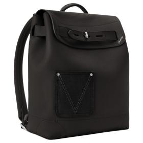 LOUIS VUITTON Steamer Touch Cow Leather Backpack Men's Black M27063 L31cm W15.5cm H39cm