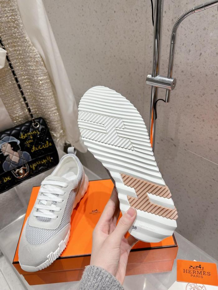 Hermes Bouncing sneaker Gris Lulea / Blanc