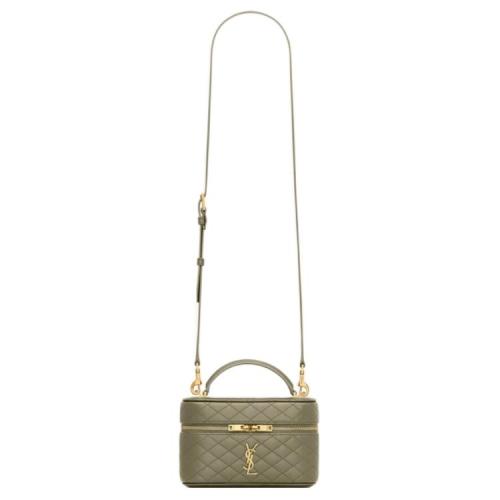 SAINT LAURENT GABY Sheepskin Shoulder Bag, Handbag Small Women's Dark Moss Green 766731-1EL07-3798 L18cm W6.5cm H11cm