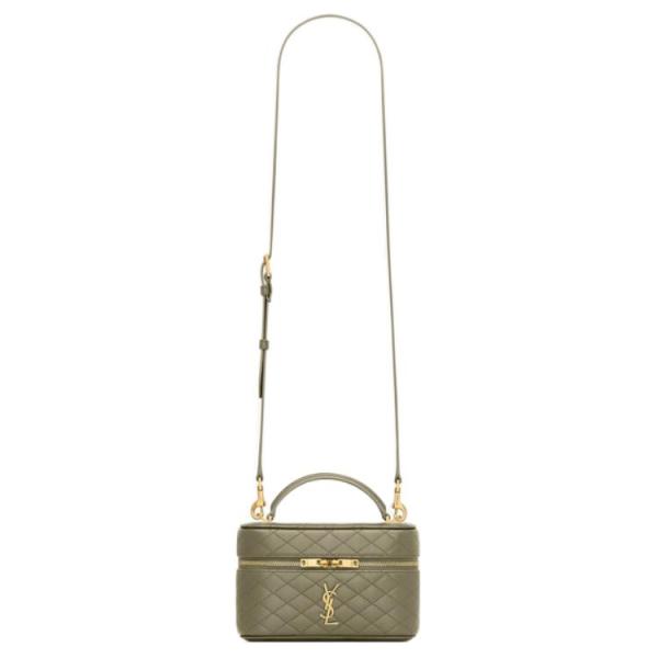 SAINT LAURENT GABY Sheepskin Shoulder Bag, Handbag Small Women's Dark Moss Green 766731-1EL07-3798 L18cm W6.5cm H11cm