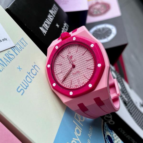 Swatch x Audemars Piguet AP Bioceramic Royal Pop Otto Rosso