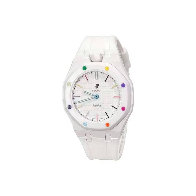 Swatch x Audemars Piguet AP Bioceramic Royal Pop Huit Blanc