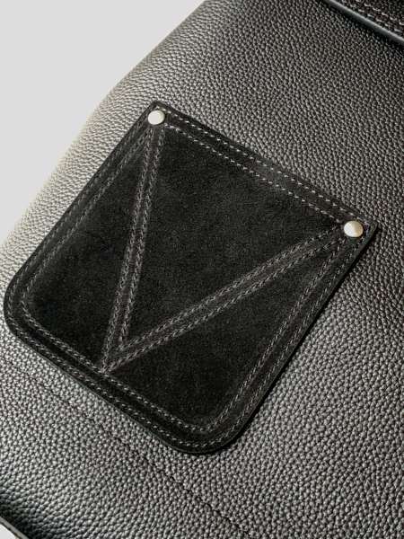LOUIS VUITTON Steamer Touch Cow Leather Backpack Men's Black M27063 L31cm W15.5cm H39cm