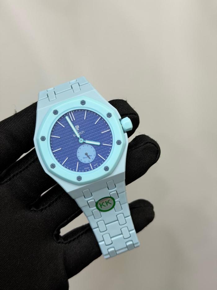 Swatch x Audemars Piguet AP Bioceramic Royal Pop Savonnette Lan Ba