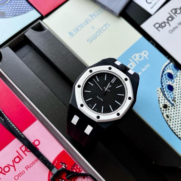 Swatch x Audemars Piguet AP Bioceramic Royal Pop Ocho Negro