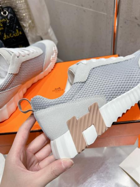 Hermes Bouncing sneaker Gris Lulea / Blanc