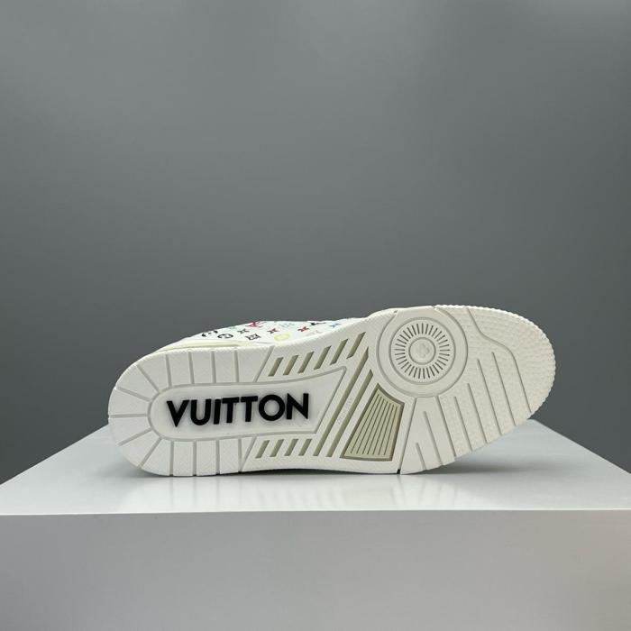 Louis Vuitton LV Trainer Takashi Murakami White