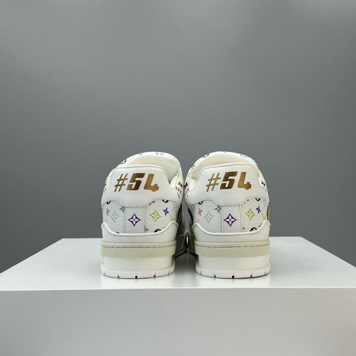Louis Vuitton LV Trainer Takashi Murakami White