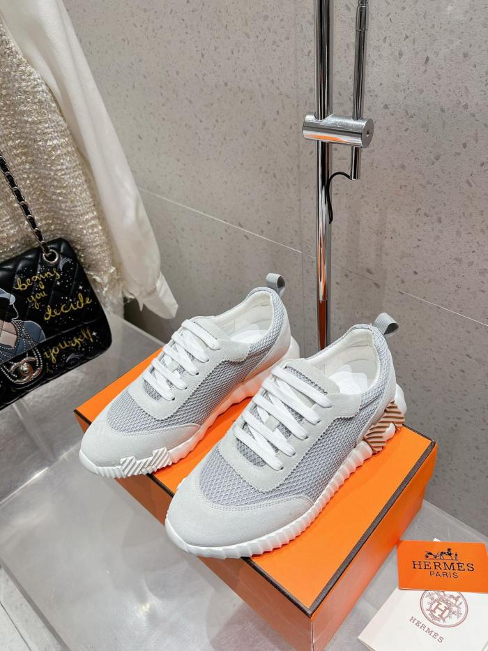 Hermes Bouncing sneaker Gris Lulea / Blanc