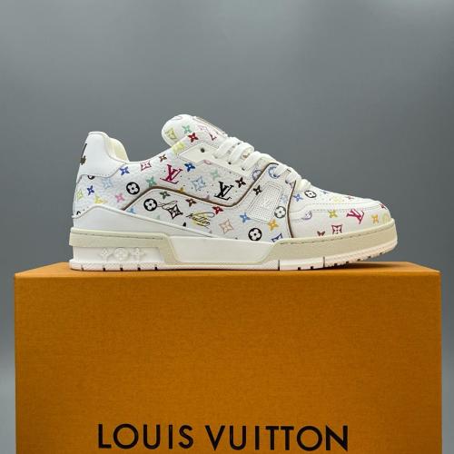 Louis Vuitton LV Trainer Takashi Murakami White