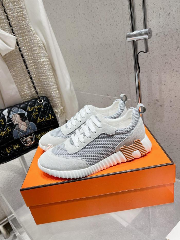 Hermes Bouncing sneaker Gris Lulea / Blanc