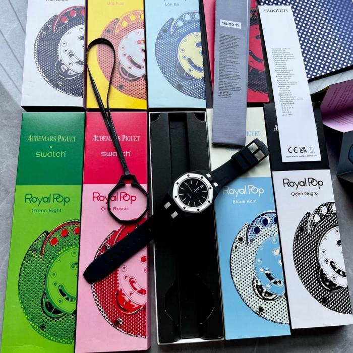Swatch x Audemars Piguet AP Bioceramic Royal Pop Ocho Negro