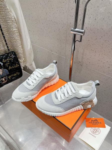 Hermes Bouncing sneaker Gris Lulea / Blanc