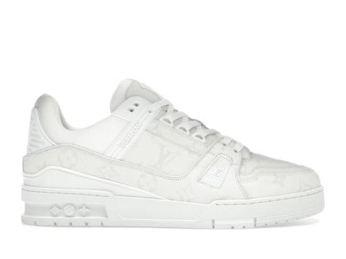 Louis Vuitton White Monochrome Louis Vuitton LV Trainer White/White