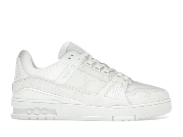Louis Vuitton White Monochrome Louis Vuitton LV Trainer White/White